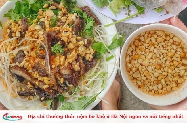 Địa chỉ thưởng thức nộm bò khô nổi tiếng tại Hà Nội