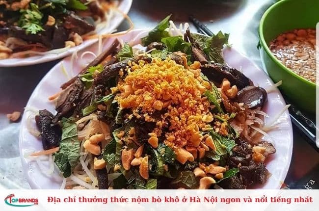 Địa chỉ thưởng thức nộm bò khô nổi tiếng tại Hà Nội