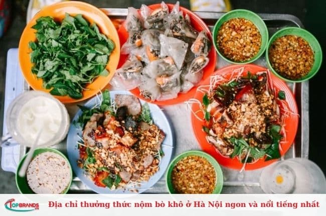Địa chỉ thưởng thức nộm bò khô ngon nhất tại Hà Nội