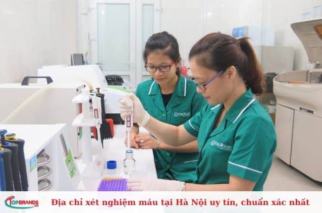 Địa chỉ xét nghiệm máu chất lượng tại Hà Nội