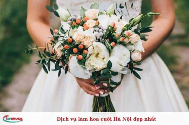 Shop làm hoa cưới Hà Nội đẹp, giá cả hợp lý