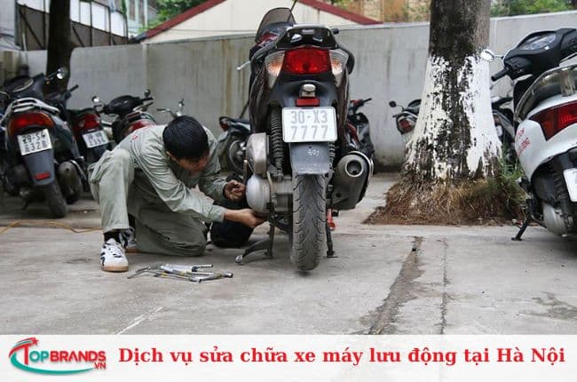 Sửa chữa xe máy lưu động Hà Nội 24h