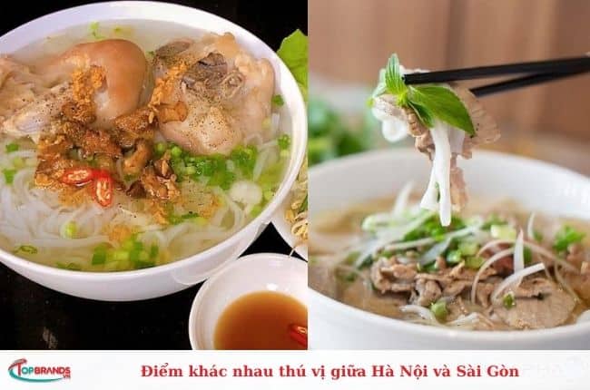 Điểm khác nhau thú vị giữa Hà Nội và Sài Gòn