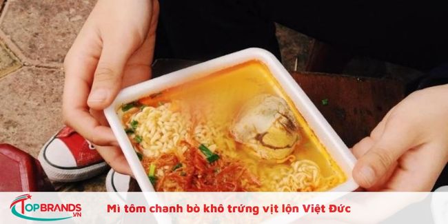 Mì tôm chanh bò khô trứng vịt lộn Việt Đức