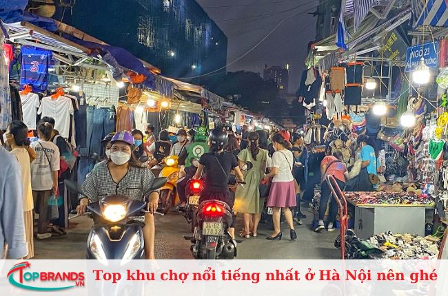 Khu chợ nổi tiếng ở Hà Nội
