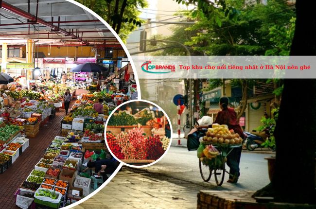 Khu chợ ở Hà Nội