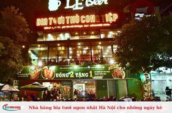 Địa điểm nhà hàng bia tươi ngon nhất tại Hà Nội