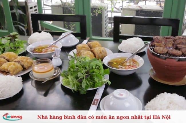 Địa chỉ nhà hàng bình dân có món ăn ngon nhất tại Hà Nội