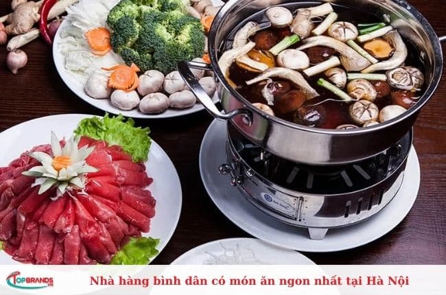 Nhà hàng bình dân món ngon tại Hà Nội