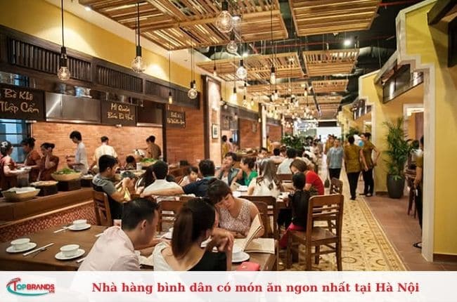 Nhà hàng bình dân có món ăn ngon nhất tại Hà Nội