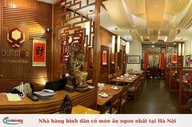 Nhà hàng bình dân có món ăn ngon tại Hà Nội