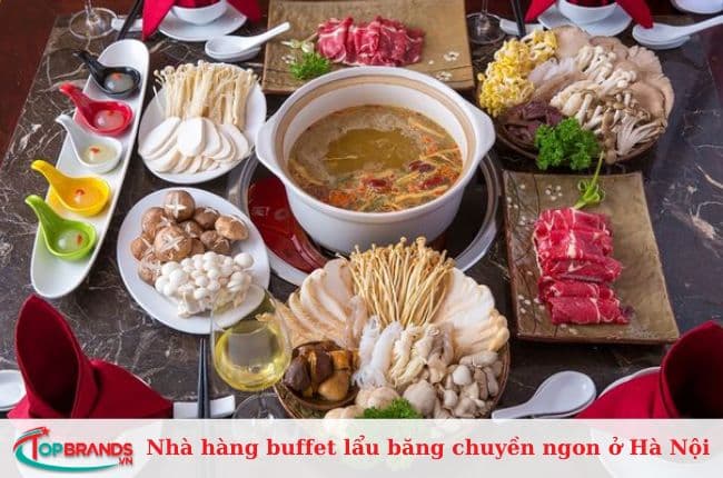 Nhà hàng buffet lẩu băng chuyền ở Hà Nội ngon