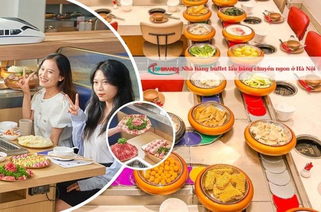 Nhà hàng buffet lẩu băng chuyền ngon ở Hà Nội