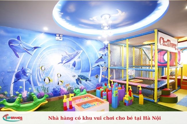 Nhà hàng có khu vui chơi cho bé tại Hà Nội