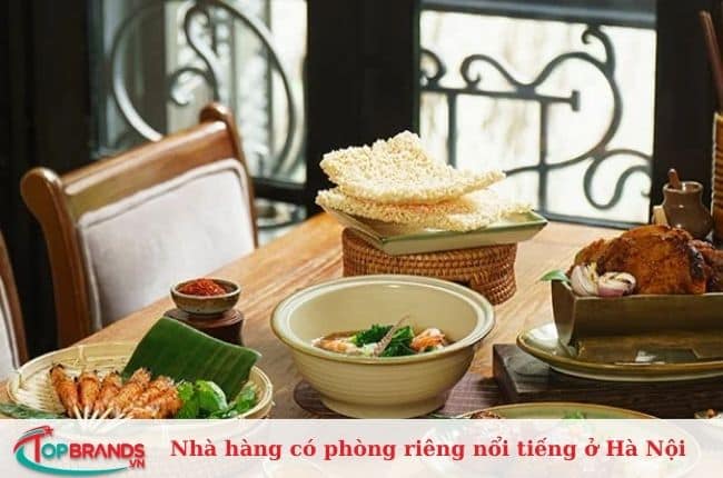 Nhà hàng có phòng riêng cho 2 người Hà Nội