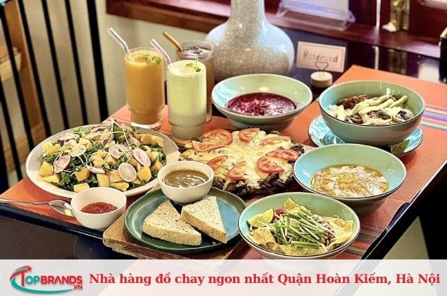 Địa chỉ nhà hàng đồ chay ở quận Hoàn Kiếm, Hà Nội chất lượng