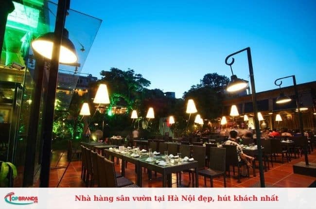 Nhà hàng sân vườn tại Hà Nội đẹp, chất lượng