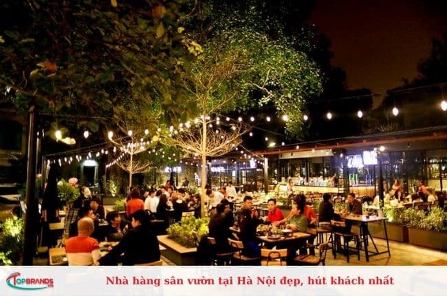 Quán ăn sân vườn tại Hà Nội đẹp, hút khách nhất