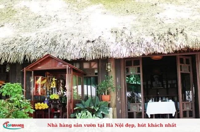 Nhà hàng sân vườn tại Hà Nội đẹp, chất lượng