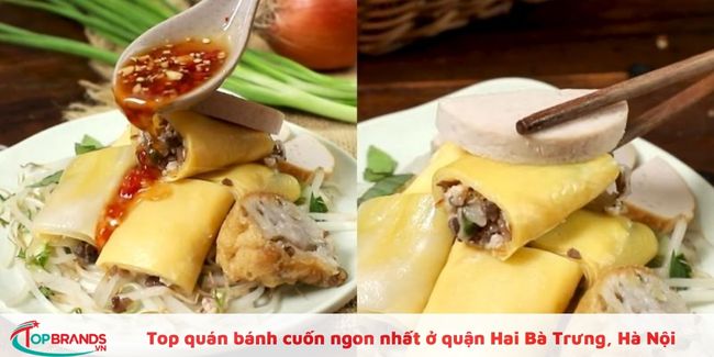 Quán bánh cuốn ngon và rẻ ở Hai Bà Trưng, Hà Nội