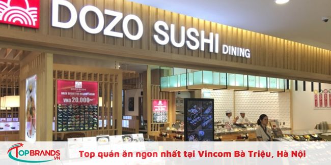 Nhà hàng sushi ngon tại Vincom bà triệu