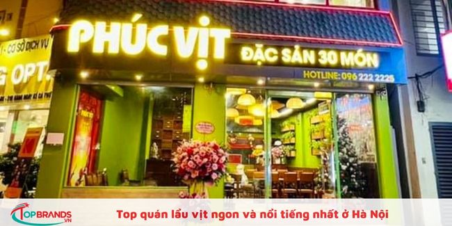 Địa điểm ăn lẩu vịt ngon chất lượng ở Hà Nội