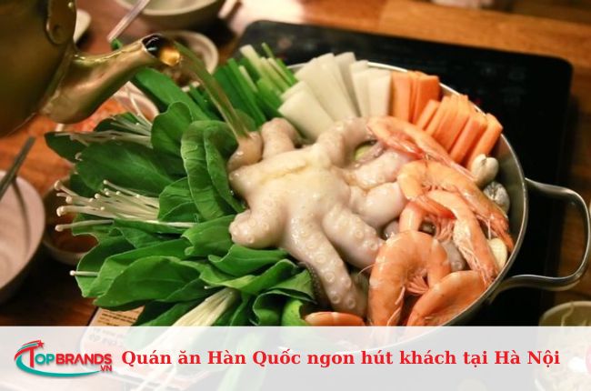 Quán ăn Hàn Quốc ở Hà Nội nổi tiếng và đông khách