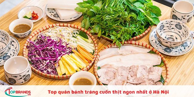 Quán Bánh Tráng Cuốn Thịt Heo ngon tại Hà Nội