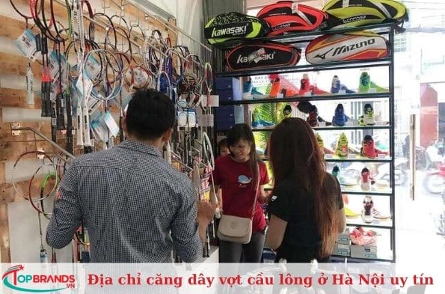 Cửa hàng căng vợt cầu lông tại Hà Nội