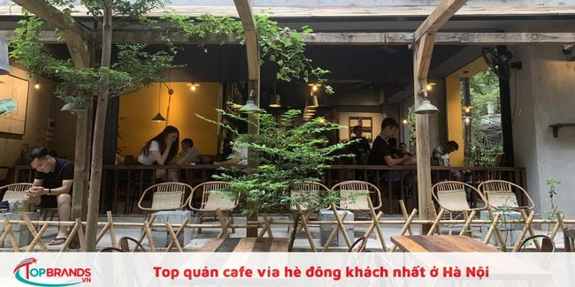 Quán cafe vỉa hè Hà Nội view đẹp