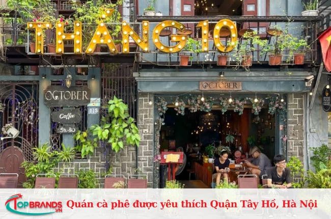 Quán cà phê tại quận Tây Hồ đẹp và nổi tiếng