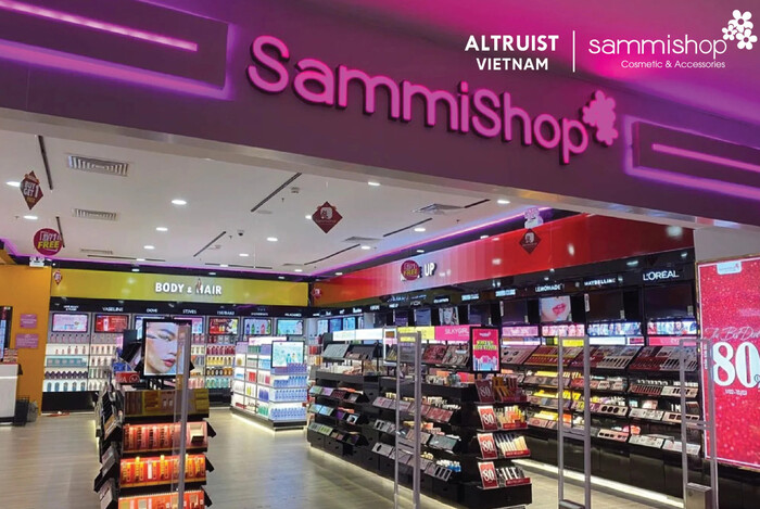 Hệ thống của hàng bán mỹ phẩm Hàn Sammi Shop
