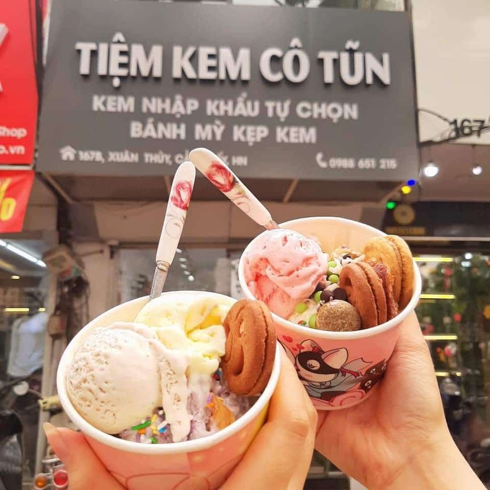 Buffet kem ngon Hà Nội