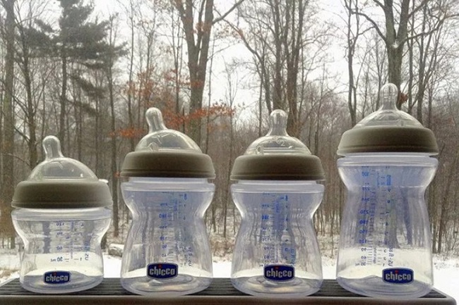Dung tích bình sữa cho trẻ sơ sinh