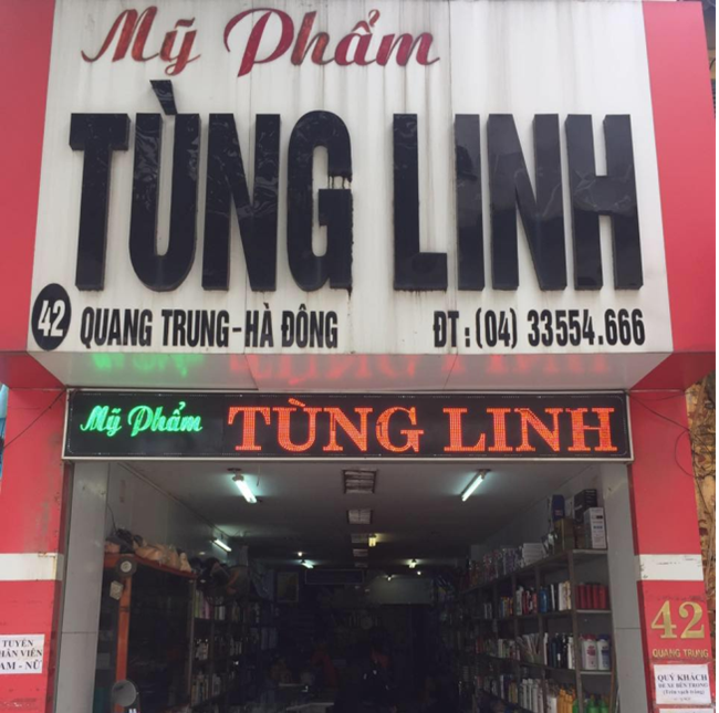 Cửa hàng mỹ phẩm Tùng Linh