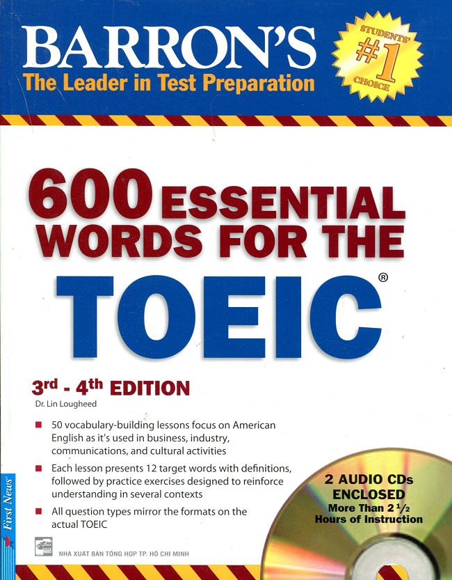 Sách tự học TOEIC – 600 Essential Words for the TOEIC