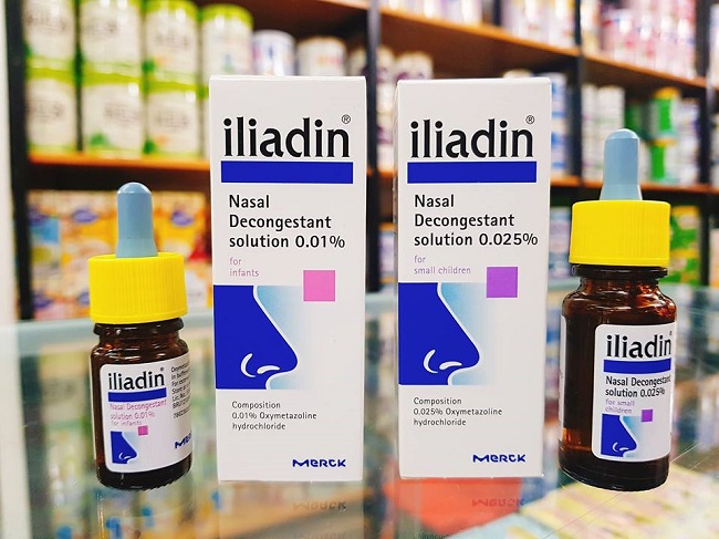 Thuốc nhỏ mũi Iliadin 0,01%