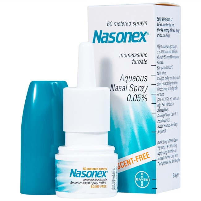 Thuốc xịt Nasonex 0.05% trị viêm mũi dị ứng