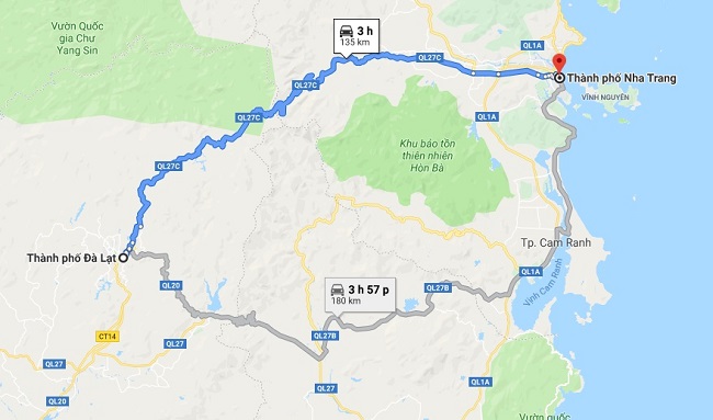 Từ Nha Trang đi Mũi Né bao nhiêu km?