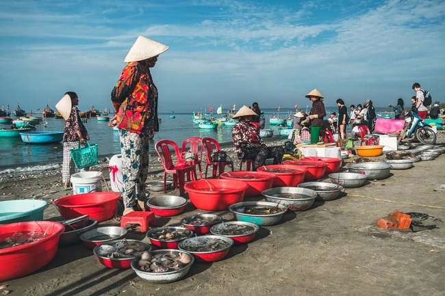 Chợ làng chài Mũi Né Phan Thiết