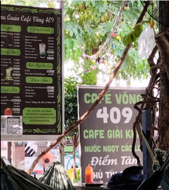 Quán cafe võng 409 Nguyễn Oanh