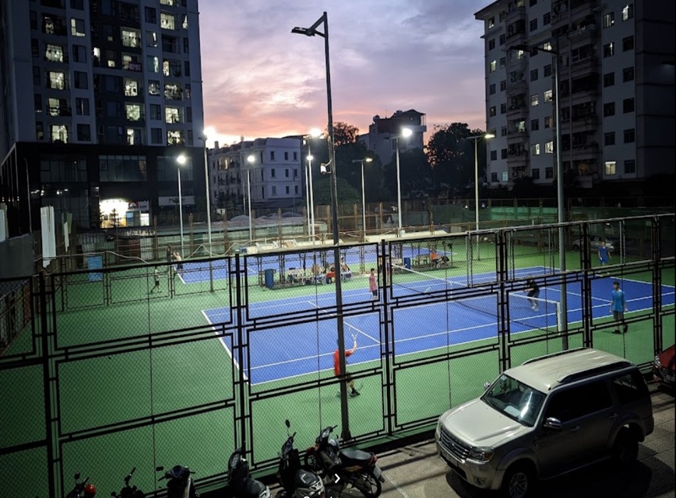 Pháp Vân - sân tennis tại Hà Nội được đông đảo vợt thủ khu vực quận Hoàng Mai 