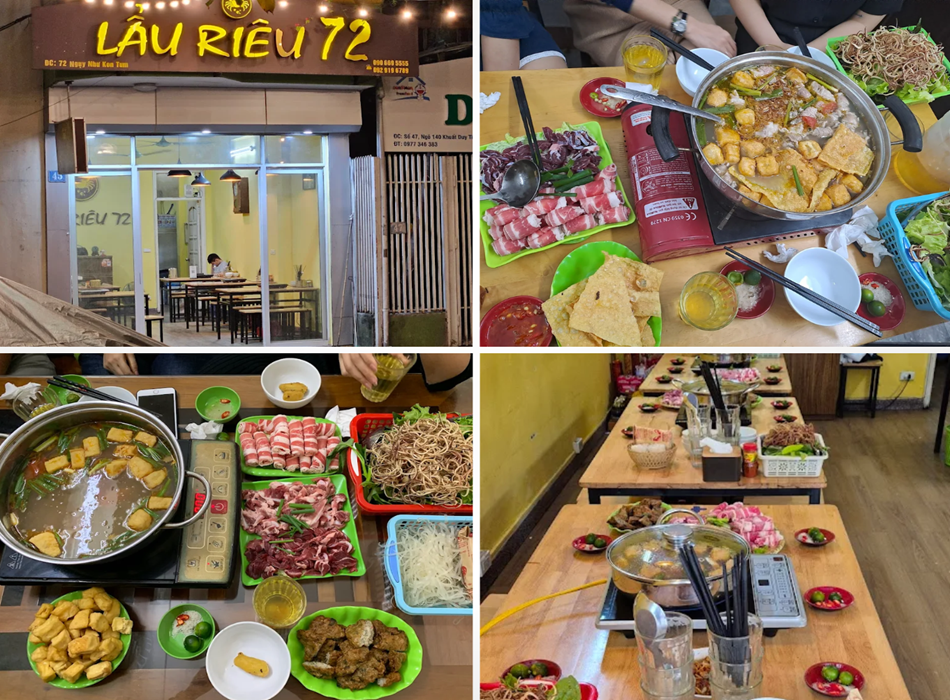 Quán Lẩu Riêu 72 – Đặc sản lẩu riêu cua ngon tại Thanh Xuân